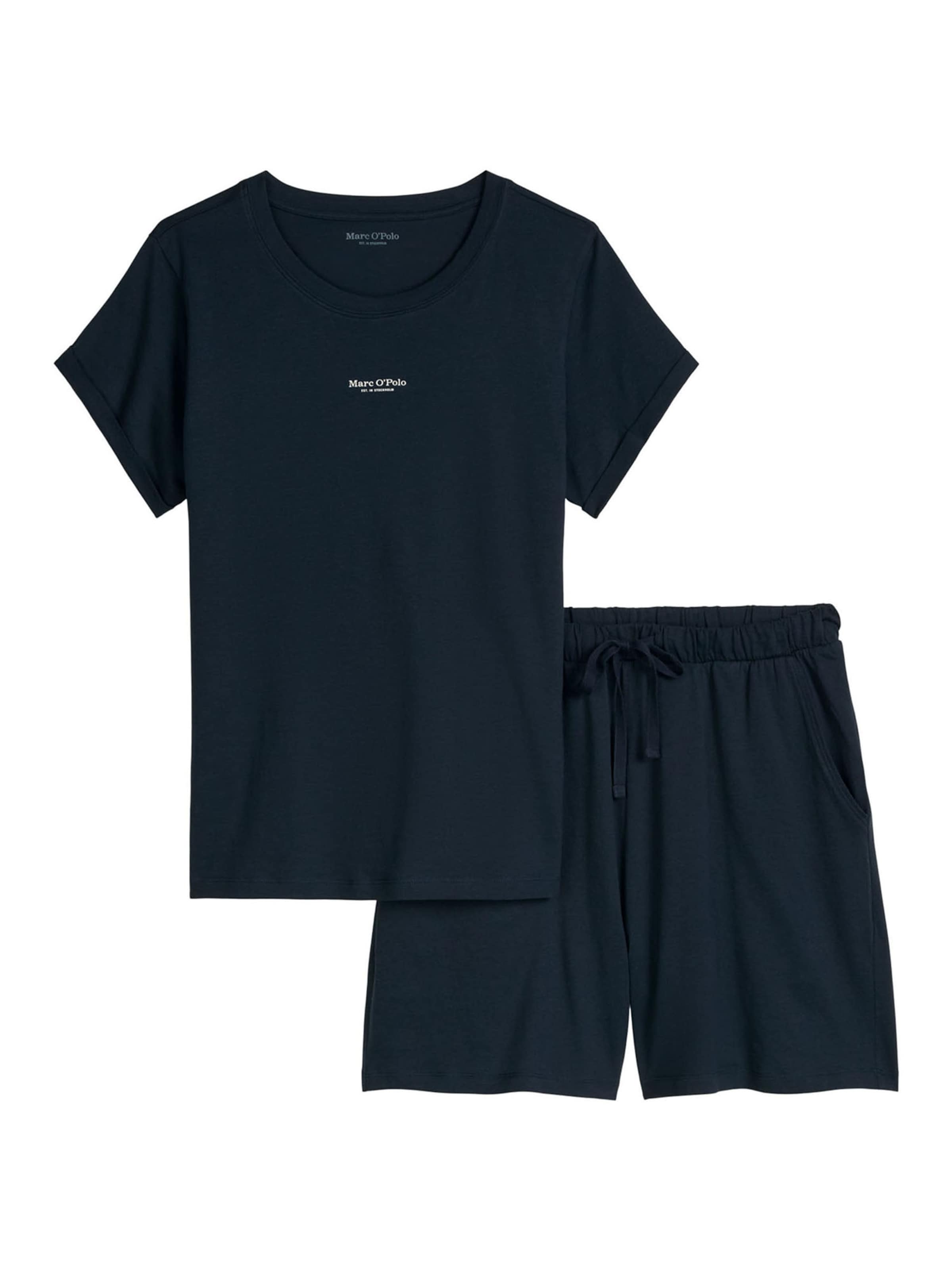 Marc O'Polo Pyjama ' Mix N Match ' in Blau: Vorderseite