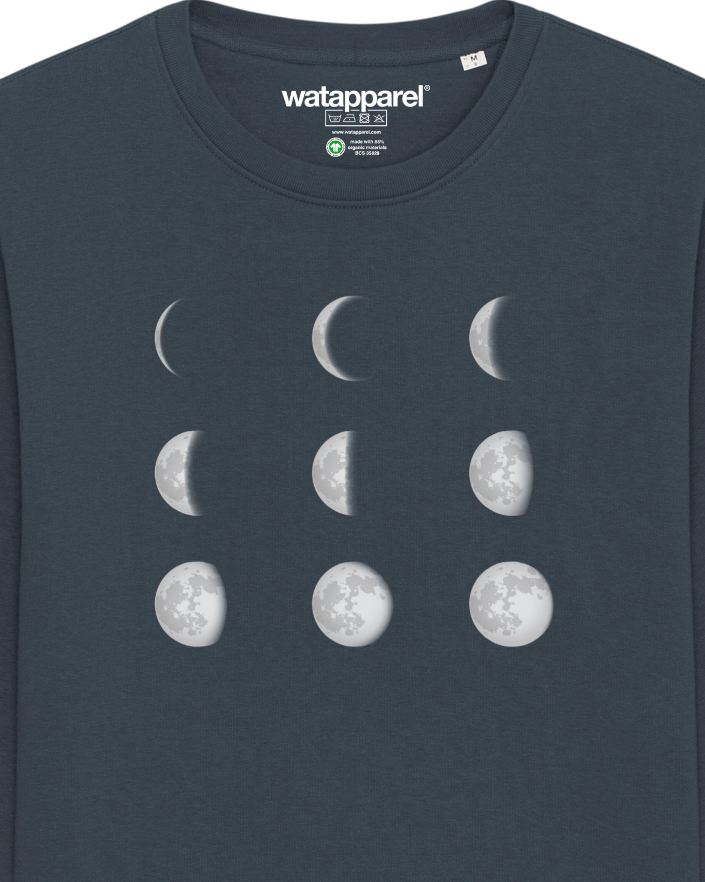 Felpa ' Moonphases ' di Watapparel in grigio