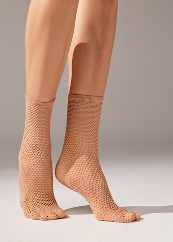 CALZEDONIA Socken in Beige: Vorderseite