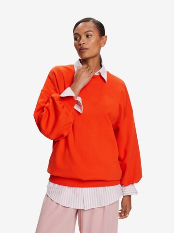 Sweat-shirt ESPRIT en orange : devant