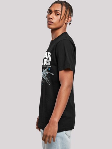 F4NT4STIC T-Shirt 'Star Wars The Last Jedi X Wing' in Schwarz