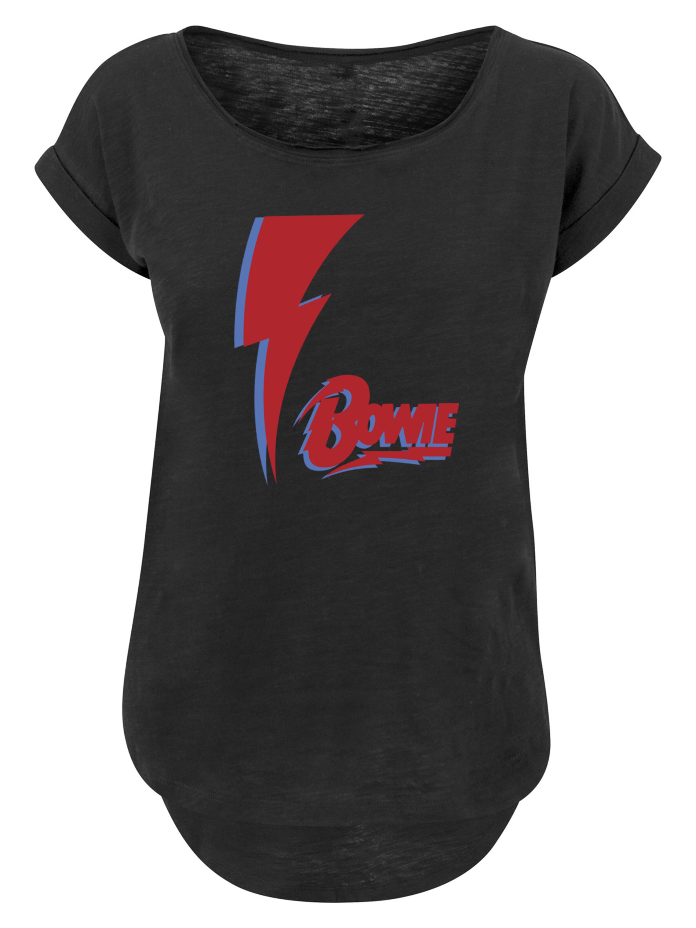 F4NT4STIC Shirt 'David Bowie' in Black: front