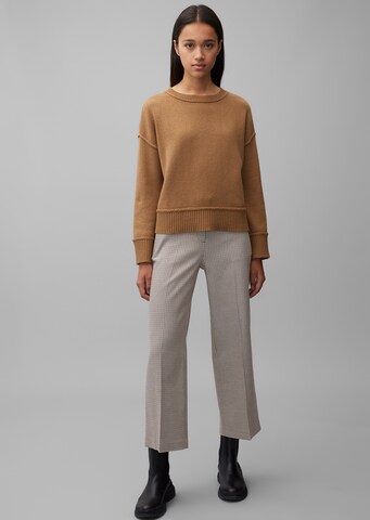 Marc O'Polo Wide leg Pantalon in Beige