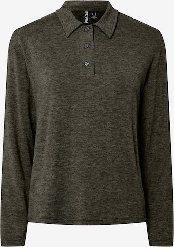 PIECES Tričko 'PCRITT' – hnědá: přední strana