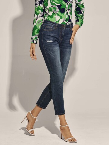 MADELEINE Slimfit Jeans in Blau