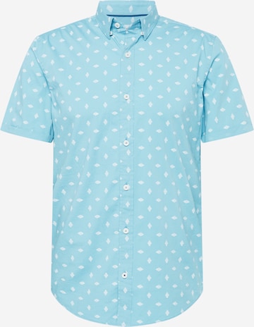 s.Oliver Slim fit Button Up Shirt in Blue: front