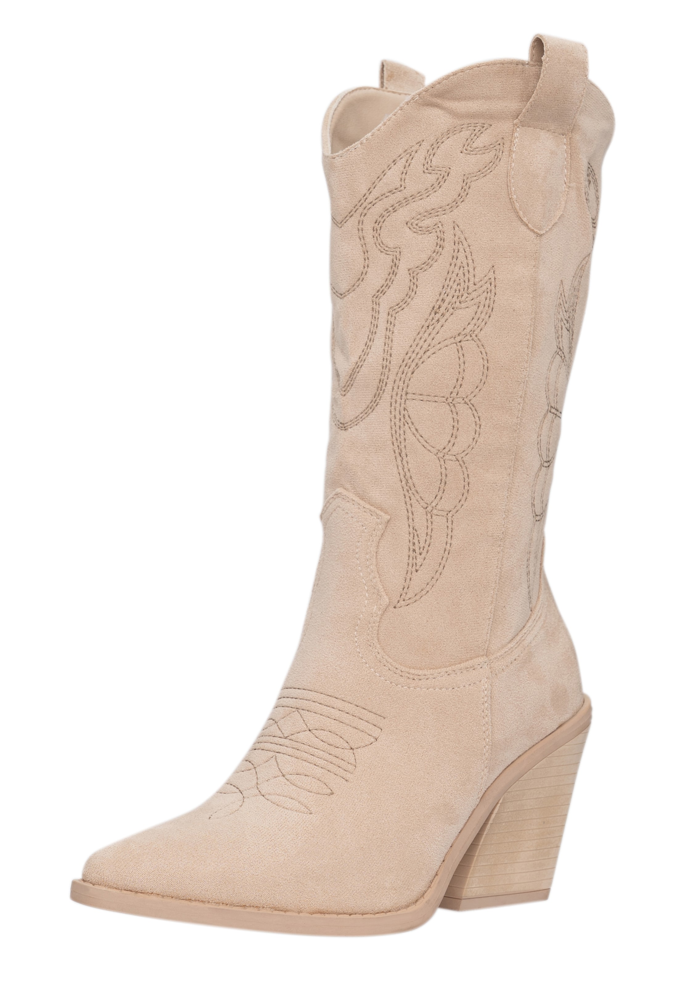 Stivale da cowboy di Salinyang in beige: frontale