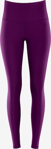 Skinny Pantalon de sport 'AEL112C' Winshape en violet : devant