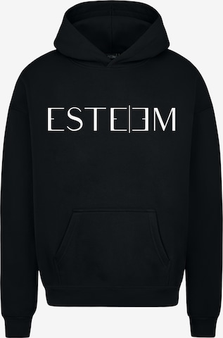 ESTEEM Sweatshirt 'Lettering' in Black: front