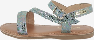 Les Tropéziennes Sandal 'Beluga-Ledersandalen für Kinder' in Blue: front