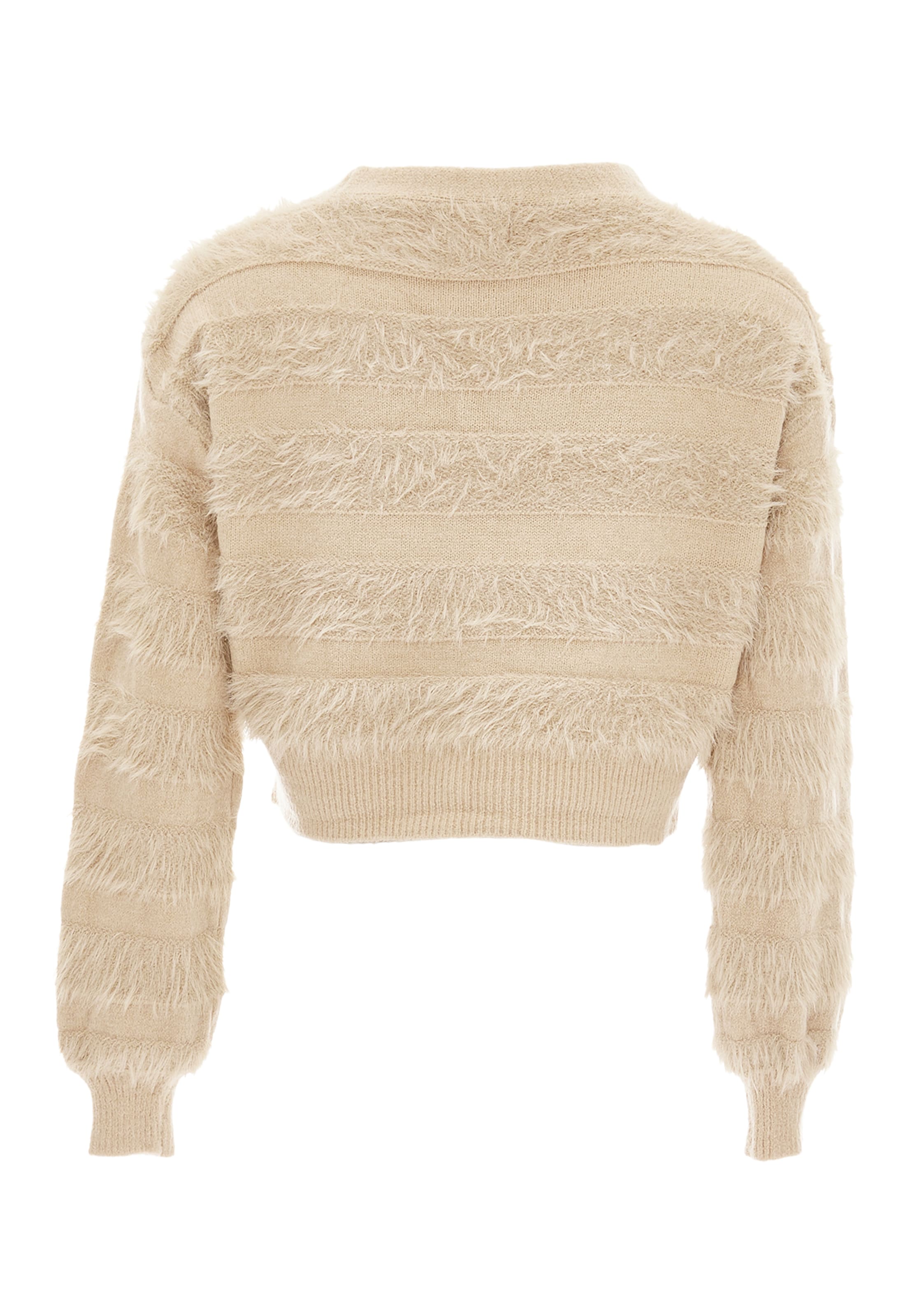 swirly - Casaco de malha em bege