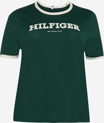 Maglietta 'VARSITY '' di Tommy Hilfiger Curve in verde: frontale