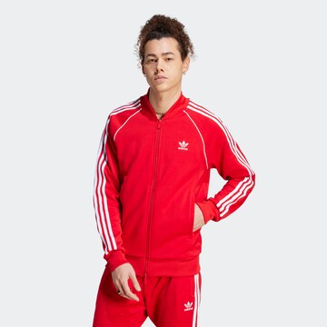 ADIDAS ORIGINALS Sweatjacke 'Adicolor Classics Sst' in Rot: predná strana