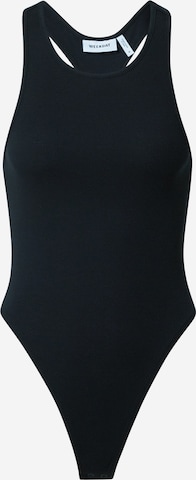 WEEKDAY Shirt Bodysuit 'Adley' in Black: front