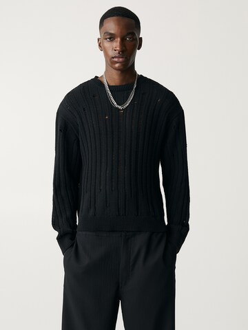 Pull&Bear Pullover in Schwarz: Vorderseite