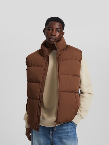 Gilet Bershka en marron : devant