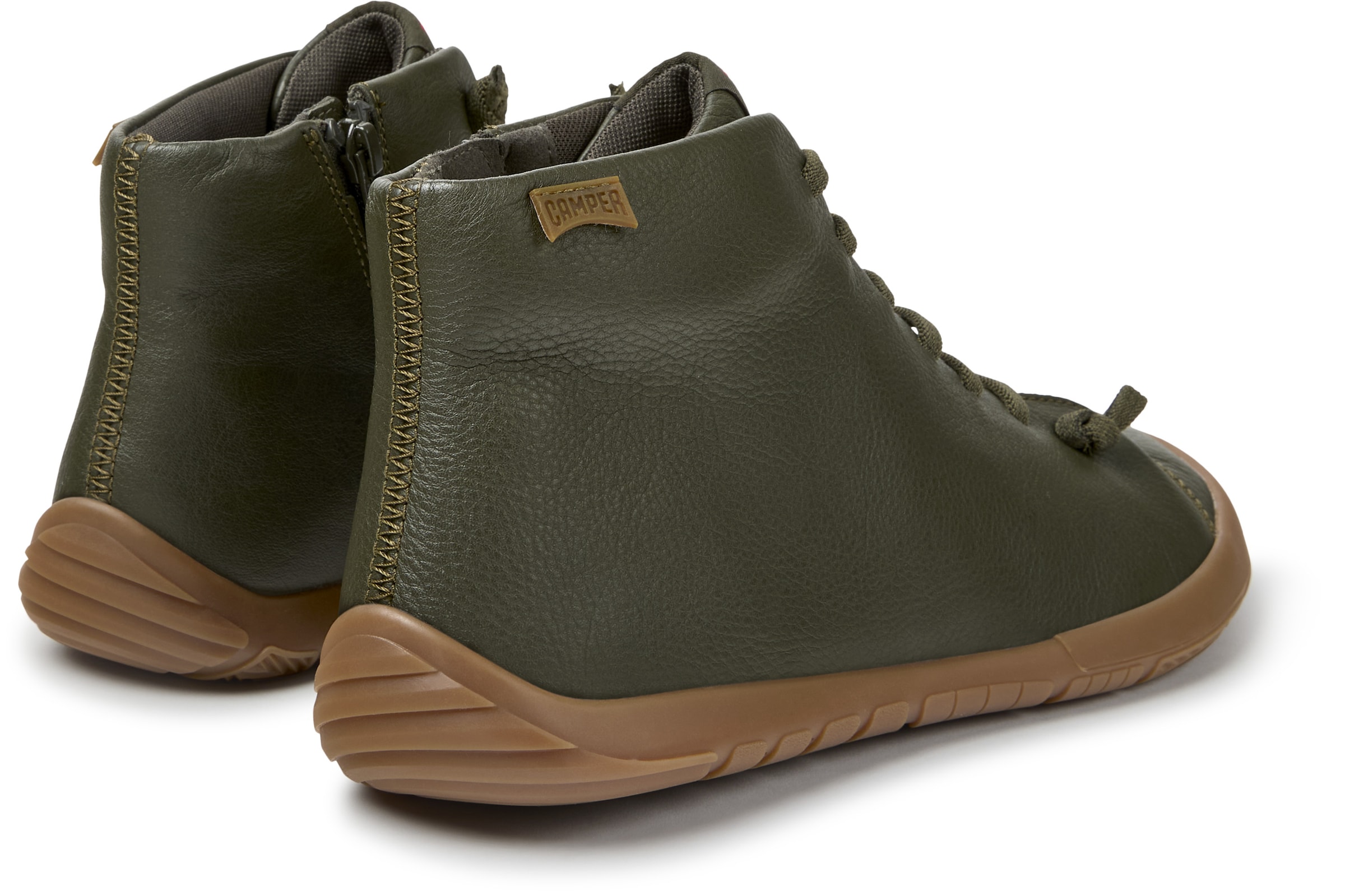 Sneaker alta ' Peu Path+ ' di CAMPER in verde