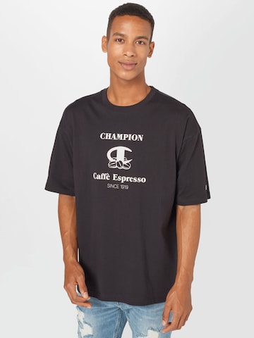 Tricou de la Champion Reverse Weave pe negru: față