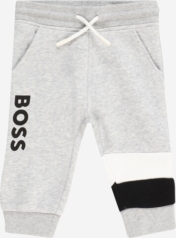 BOSS Tapered Trousers in Grey: front