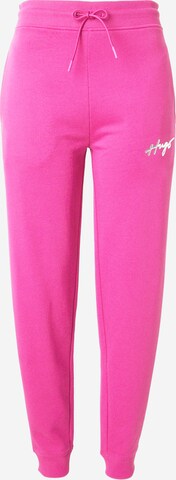 Effilé Pantalon 'Easy' HUGO en rose : devant