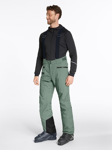 ZIENER Regular Workout Pants 'Tronador' in Green