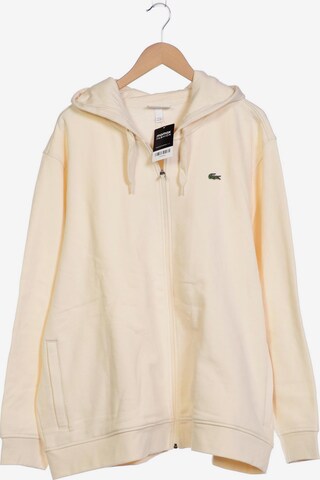 LACOSTE Sweatshirt & Zip-Up Hoodie in 5XL in White: front