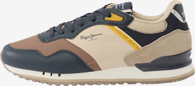 Pepe Jeans Sneakers laag in 40 in de kleur Beige / Navy / Chocoladebruin, Productweergave