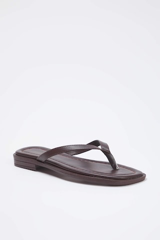Trendyol - Sandalias de dedo en marrón