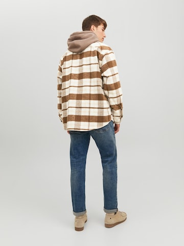 JACK & JONES Regular fit Skjorta 'RICK' i brun