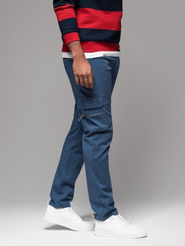 Ombre Regular Trousers in Blue