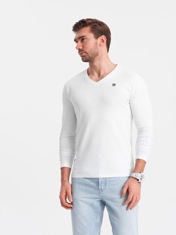 Ombre Shirt in White: front