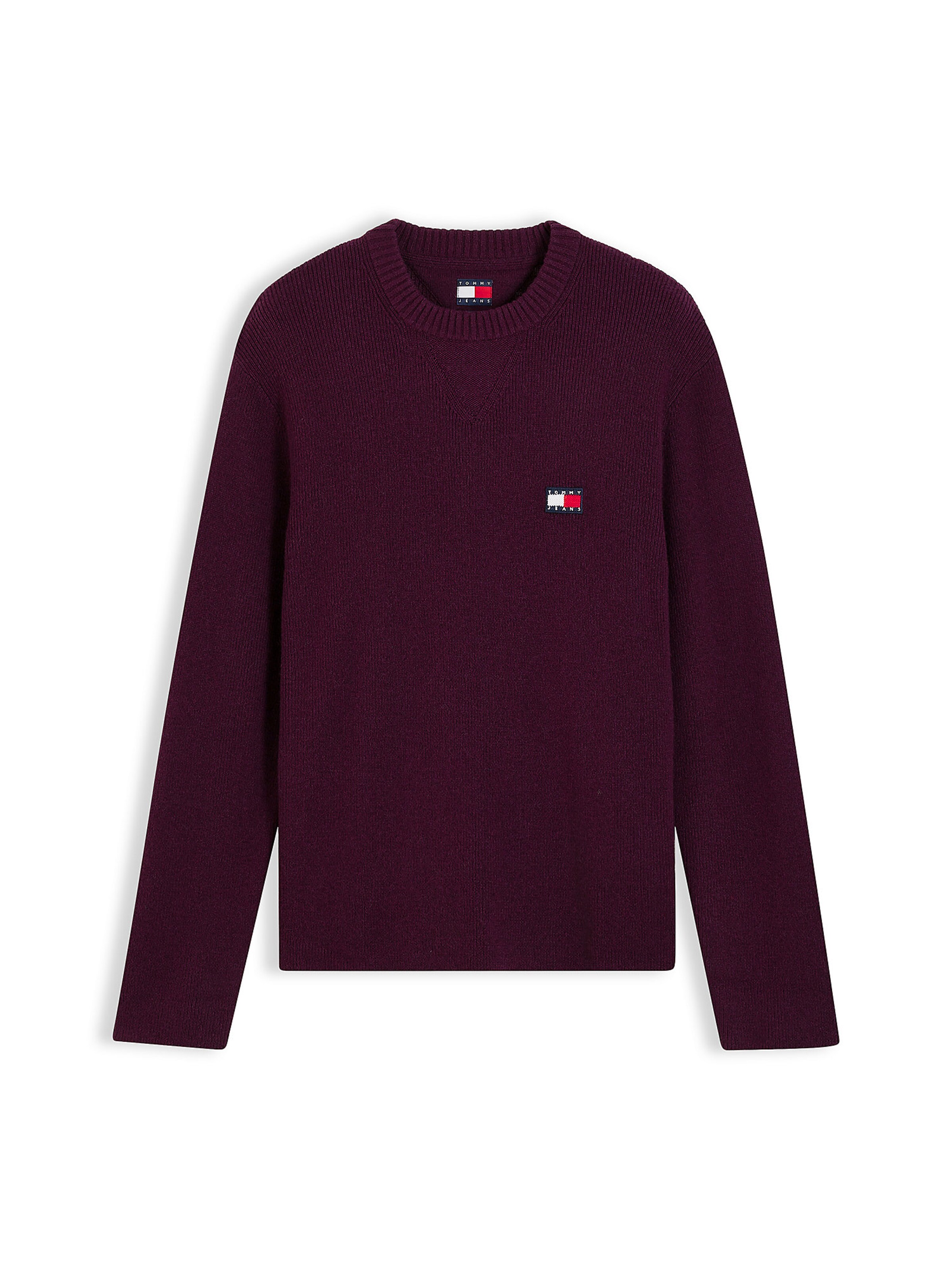 Pull-over Tommy Jeans en violet : devant