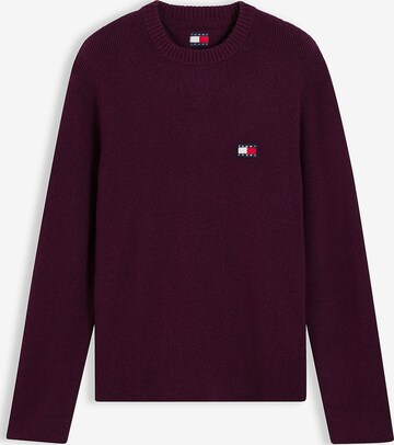 Pull-over Tommy Jeans en violet : devant