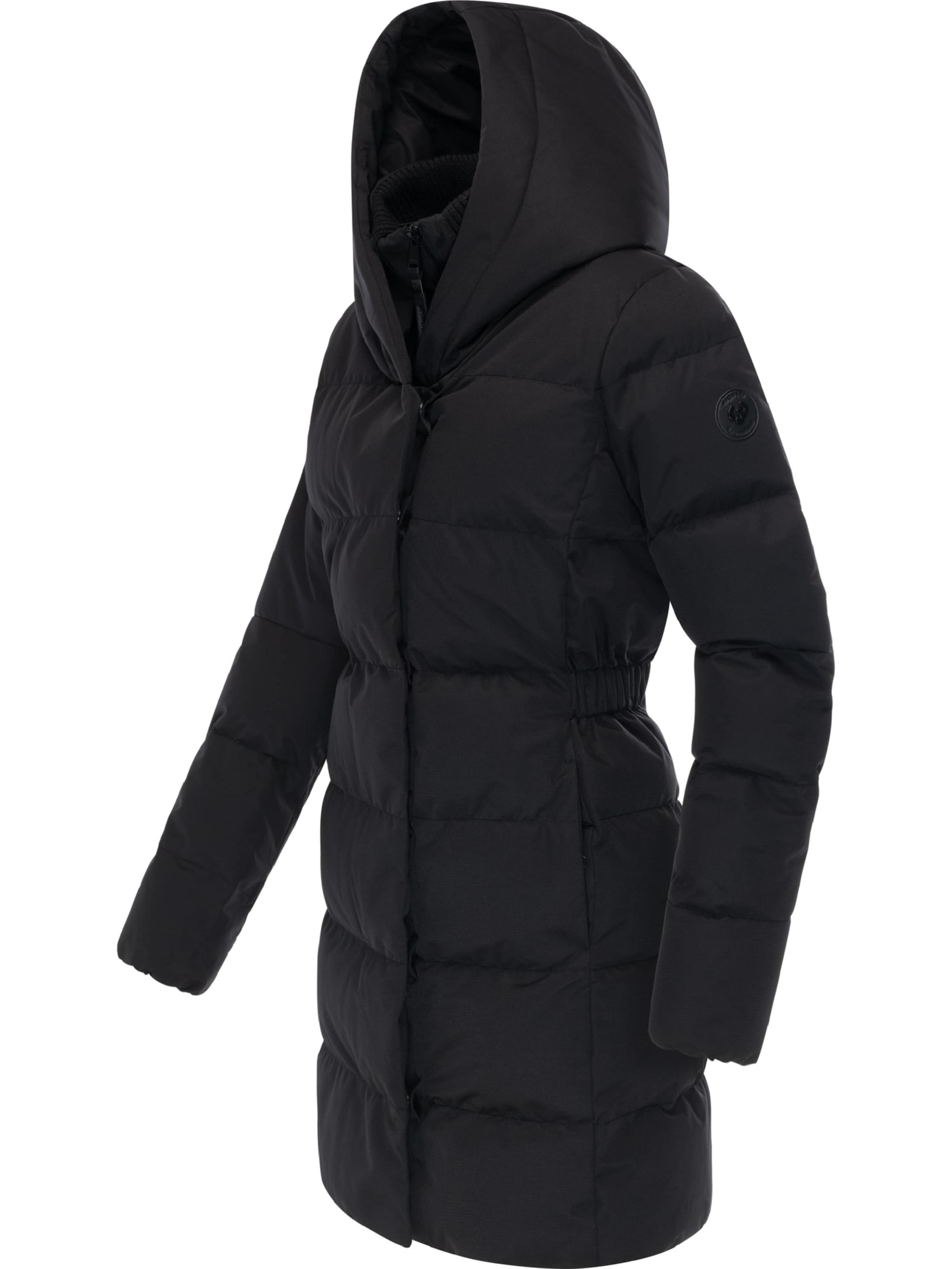 Ragwear Wintermantel 'Niani' in Zwart