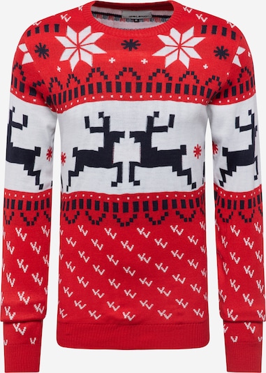 BLEND Sweater in Red / Black / White, Item view