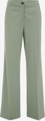 Wide leg Pantaloni cu dungă de la WE Fashion pe verde: față