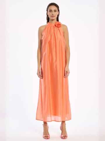 Ana Alcazar Jurk 'Wakaby' in Oranje: voorkant