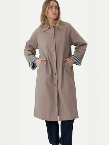 Cappotto di mezza stagione ' Livia ' di TEESHOPPEN in beige: frontale