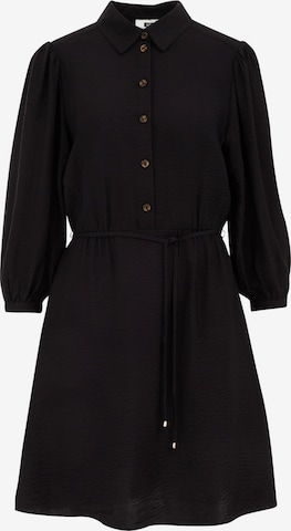 WE FashionKošulja haljina - crna boja: prednji dio