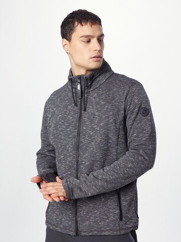 G.I.G.A. DX by killtec Athletic Zip-Up Hoodie in Grey: front