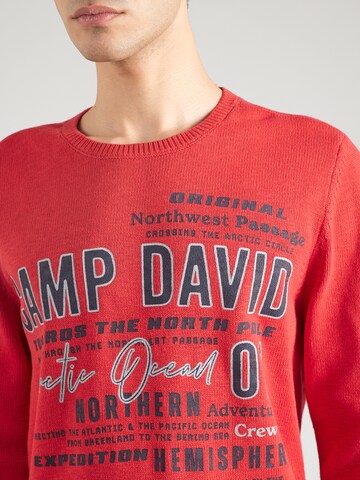 CAMP DAVID Pullover in Rot