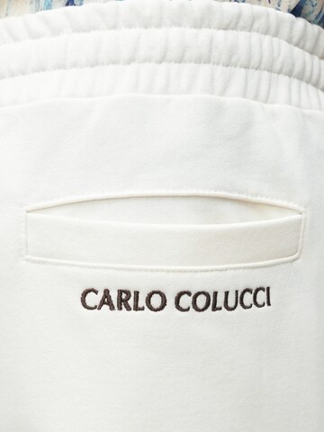 Carlo Colucci Loosefit Hose 'Fattor' in Weiß