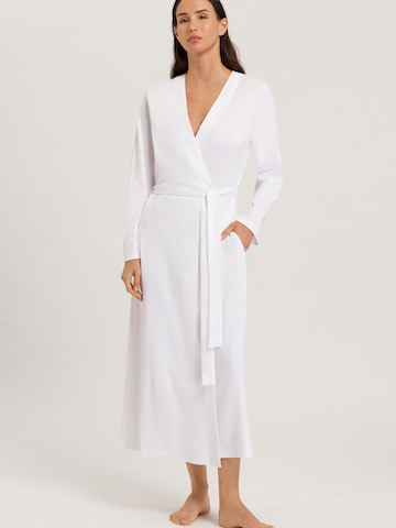 Hanro Dressing Gown ' Naila ' in White: front