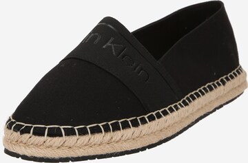 Espadrilles Calvin Klein en noir : devant