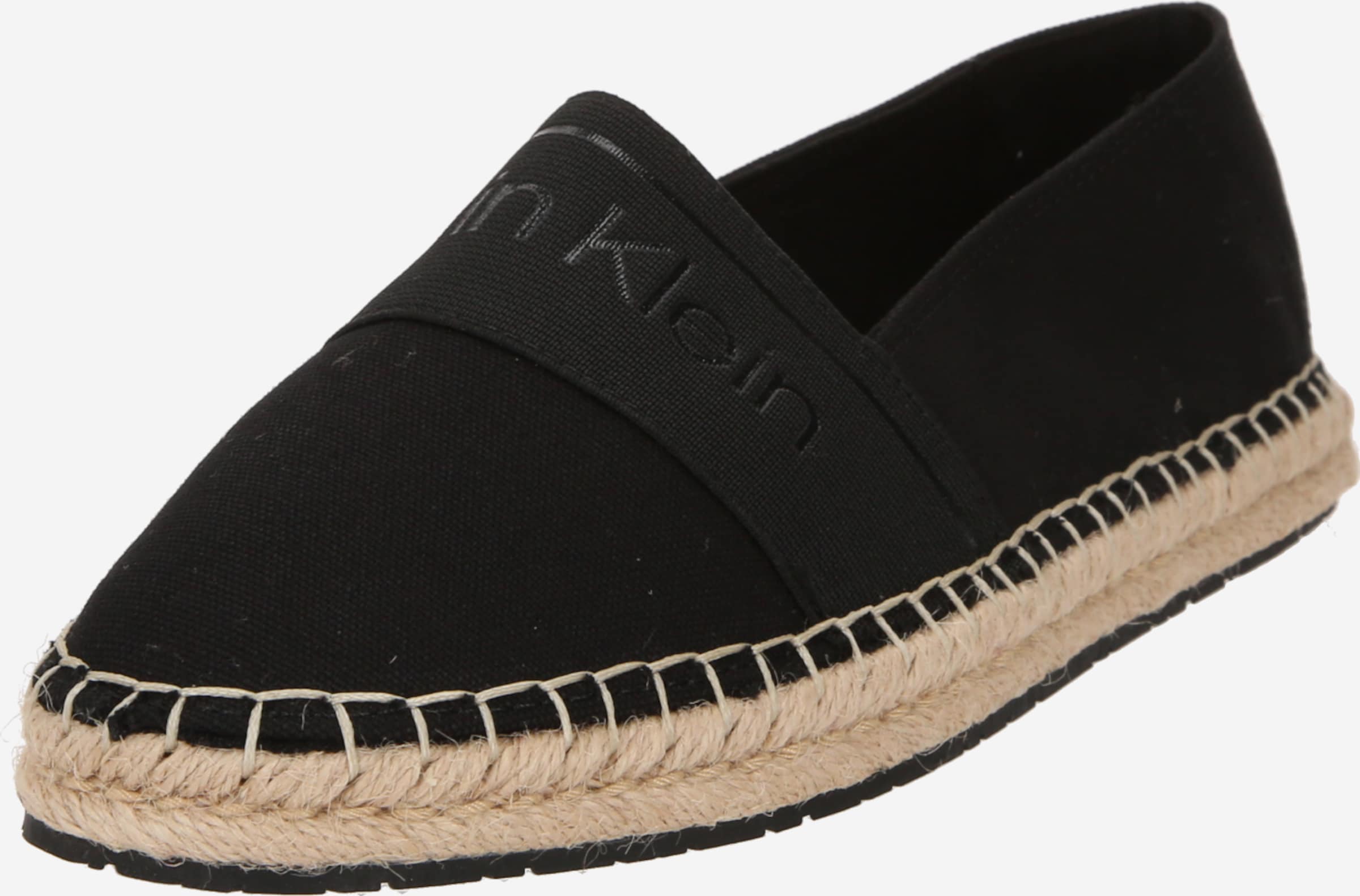 Calvin klein genna canvas espadrille white shoes best sale