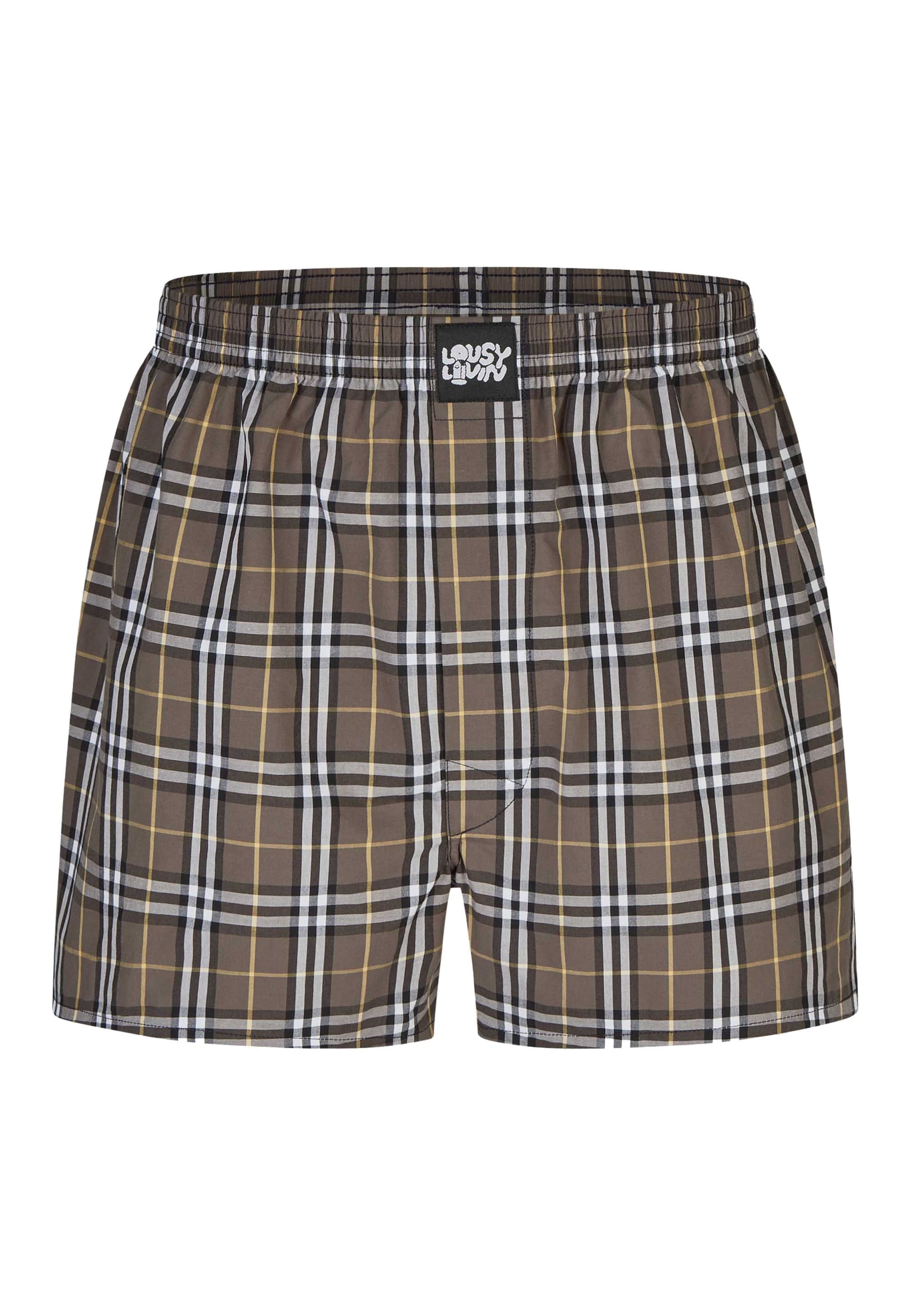Lousy Livin Boxer shorts 'Check' in Blue