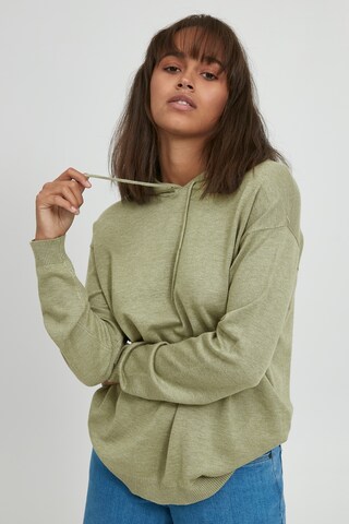 PULZ Jeans Sweater 'PZSARA' in Green: front