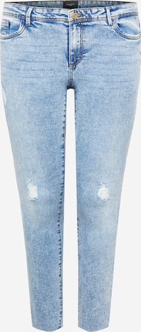 Vero Moda Curve Slimfit Jeans 'Tanya' in Blauw: voorkant