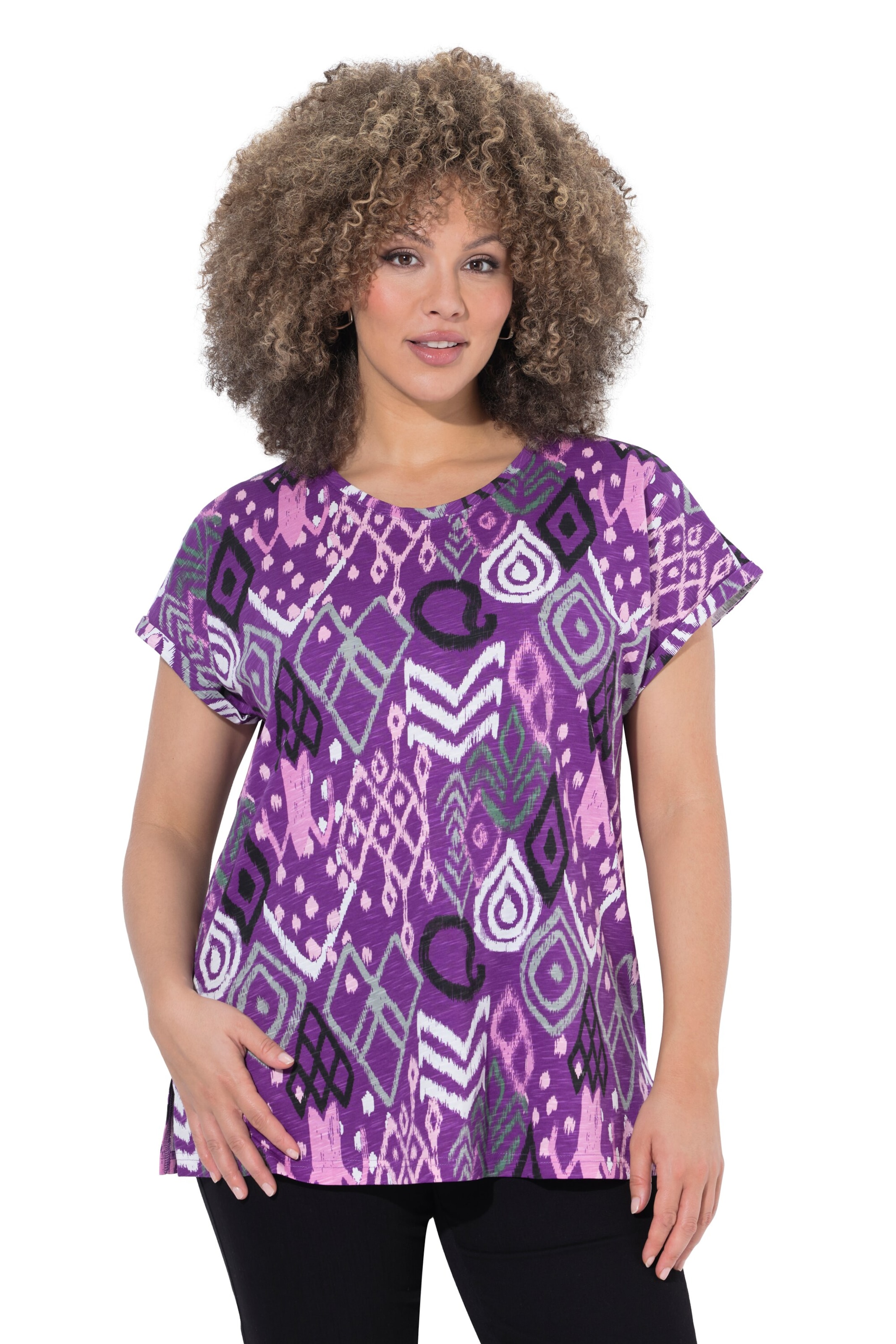 Ulla Popken Shirt in Purple: front