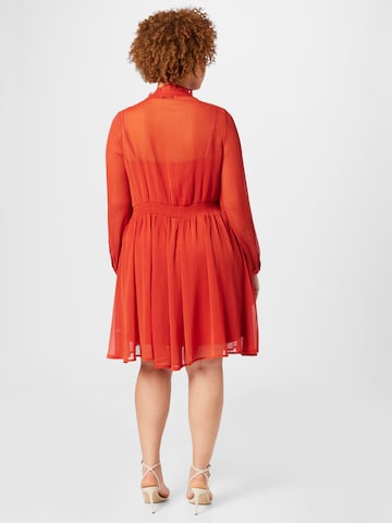 ABOUT YOU Curvy Shirt dress 'Rea' in Red